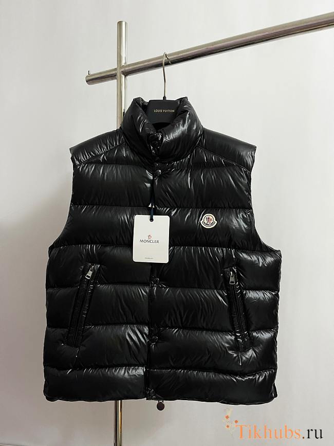 Moncler Black Tibb Down Vest - 1