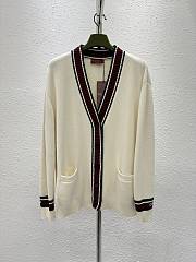 Gucci Intarsia Wool Cardigan - 1