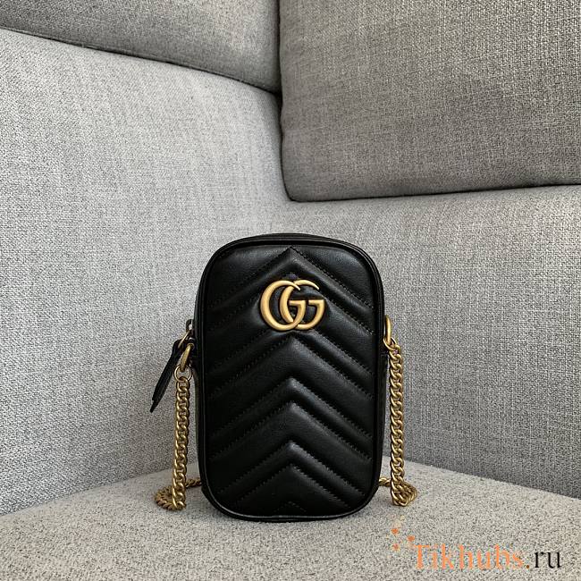 Gucci GG Marmont Mini Bag Black 17x11x5cm - 1