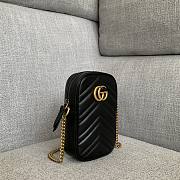 Gucci GG Marmont Mini Bag Black 17x11x5cm - 3