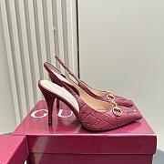 Gucci Women's Horsebit Pump Red 8.5cm - 1