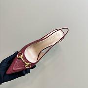 Gucci Women's Horsebit Pump Red 8.5cm - 5