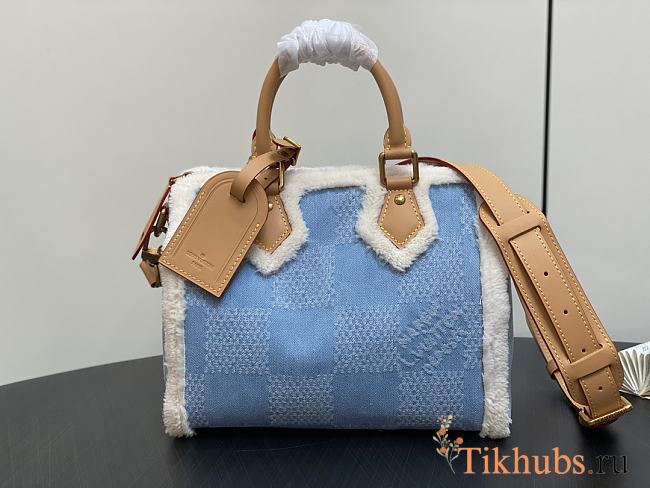 Louis Vuitton LV Speedy 25 Denim 25x15x15cm - 1