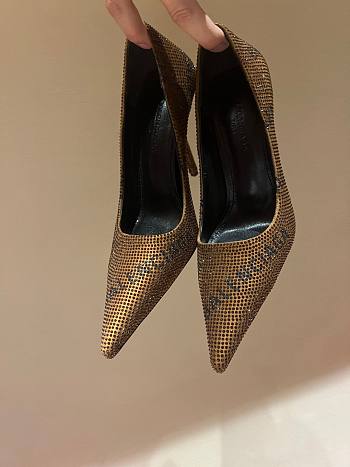 Balenciaga Square Knife Embellished Pumps 10cm