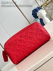 Louis Vuitton LV Dopp Kit Red 28x16.5x15cm - 1