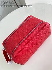 Louis Vuitton LV Dopp Kit Red 28x16.5x15cm - 4