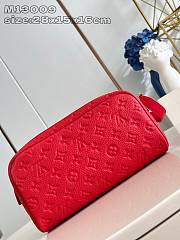 Louis Vuitton LV Dopp Kit Red 28x16.5x15cm - 3