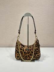 Prada Leopard Print Re-Edition Bag 22.5x18.5x6cm - 1