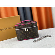 Louis Vuitton LV Nice Mini Cosmetic Bag Pink 20x13.5x12cm - 1