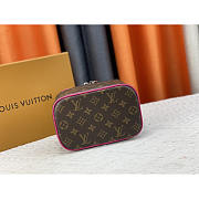 Louis Vuitton LV Nice Mini Cosmetic Bag Pink 20x13.5x12cm - 5