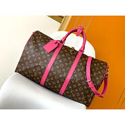 Louis Vuitton LV Keepall Bandouliere 45 Pondichery Pink 45x27x20cm - 1