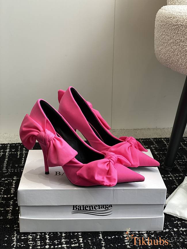 Balenciaga Knife Knot 110mm Pump Bright Pink - 1