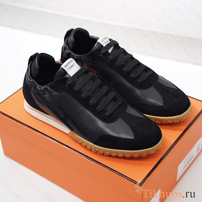 Hermes Tenis Jet Black Sneaker - 1