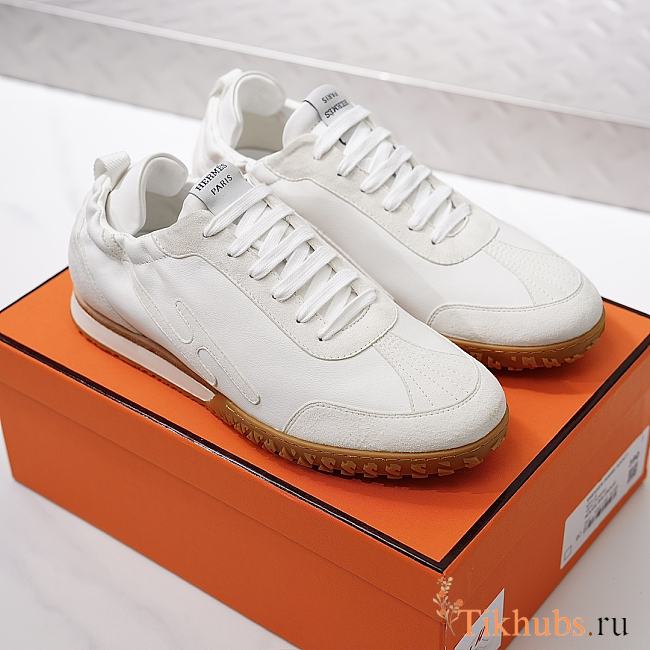 Hermes Tenis Jet White Sneaker - 1