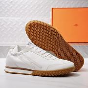 Hermes Tenis Jet White Sneaker - 4