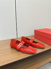 Valentino Garavani VLogo Locker Patent Red Mary Jane flat - 1