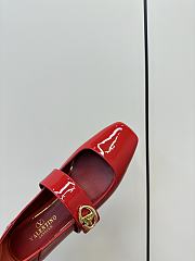 Valentino Garavani VLogo Locker Patent Red Mary Jane flat - 4