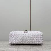 Chanel Flap Top Handle Bag Tweed 20cm - 4