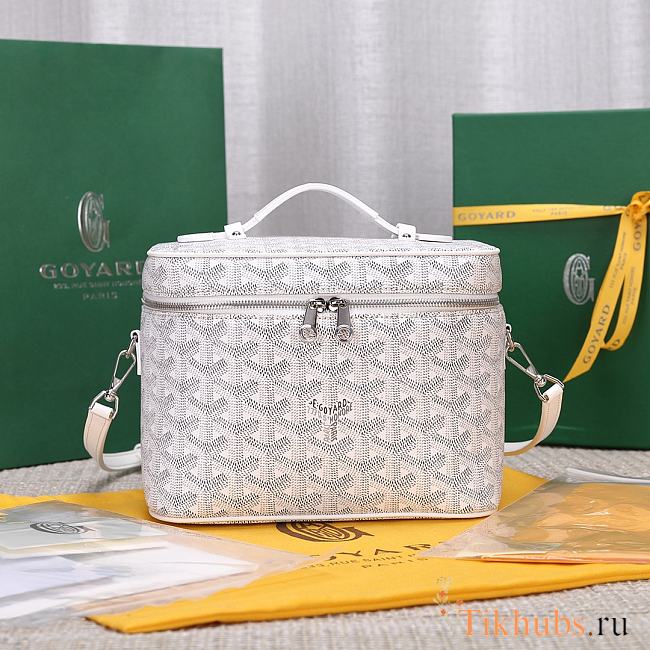 Goyard Muse Vanity Case Bag White 16x14x20cm - 1