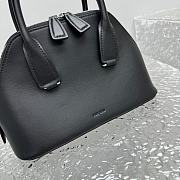 The Row Mini Devon Bag Black Leather 24x12x16cm - 2