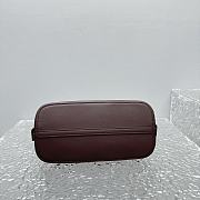 The Row Mini Devon Bag Dark Brown Leather 24x12x16cm - 4