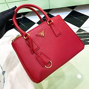 Prada Small Galleria Saffiano Red Bag 24.5x16.5x11cm - 1