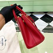 Prada Small Galleria Saffiano Red Bag 24.5x16.5x11cm - 5