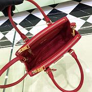 Prada Small Galleria Saffiano Red Bag 24.5x16.5x11cm - 4