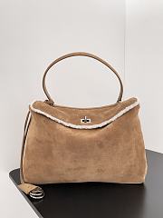 Balenciaga Rodeo Large Handbag Brown Suede 40x30x13cm - 1