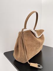 Balenciaga Rodeo Large Handbag Brown Suede 40x30x13cm - 5