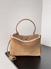 Balenciaga Rodeo Small Handbag Brown Suede 27x8x21cm - 1