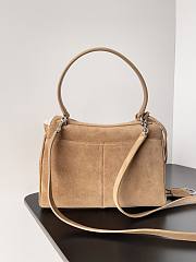 Balenciaga Rodeo Small Handbag Brown Suede 27x8x21cm - 3