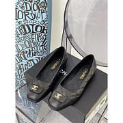 Chanel Ballerina Flat Calfskin Lambskin Black - 3