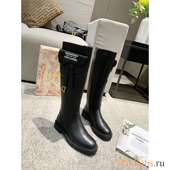 Dior Christian Dior Boots In Black - 1