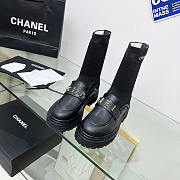 Chanel Sheepskin Boots in Black - 5