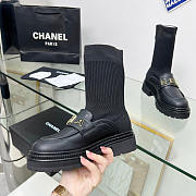 Chanel Sheepskin Boots in Black - 2