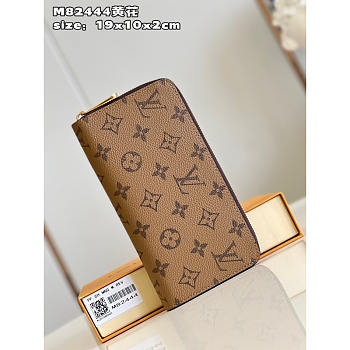 Louis Vuitton LV Zippy Wallet Monogram Canvas 19.5x10.5x2.5cm