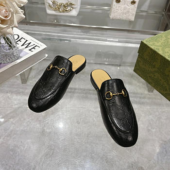 Gucci Woman's Princetown Black Slipper