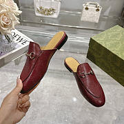 Gucci Woman's Princetown Red Wine Slipper - 4