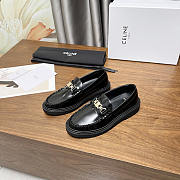 Celine Margaret Loafer Triomphe Chain Black - 4