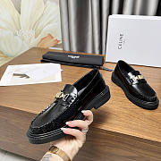 Celine Margaret Loafer Triomphe Chain Black - 3