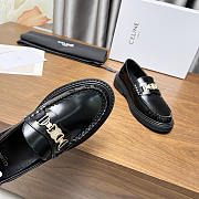 Celine Margaret Loafer Triomphe Chain Black - 2