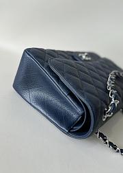 Chanel Jumbo Flap Bag Navy Blue Caviar Silver 30cm - 4