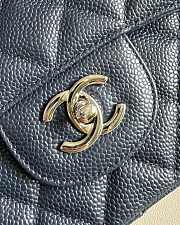 Chanel Jumbo Flap Bag Navy Blue Caviar Silver 30cm - 3