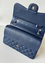 Chanel Jumbo Flap Bag Navy Blue Caviar Silver 30cm - 2