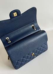 Chanel Jumbo Flap Bag Navy Blue Caviar Gold 30cm - 4