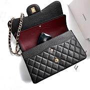 Chanel Jumbo Flap Bag Black Caviar Gold 30cm - 4