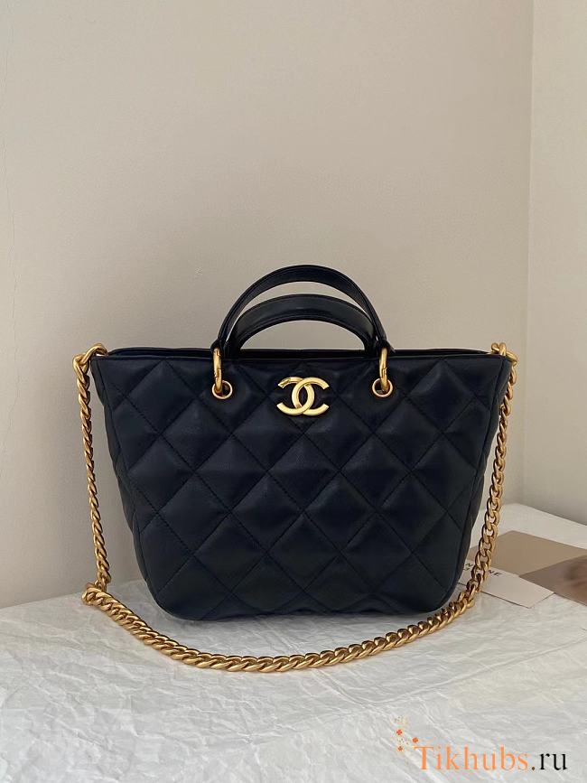 Chanel Vegetable Basketball Black 20x12.5x21cm - 1