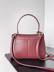 Balenciaga Rodeo Small Handbag Red Smooth 27x8x21cm - 4