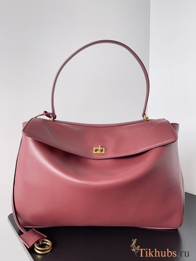 Balenciaga Rodeo Medium Handbag Red Smooth 34x11x24cm - 1